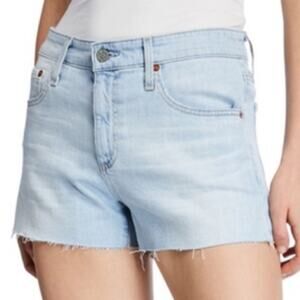AG The Bryn Ex Boyfriend Cut Off Denim Jean Shorts Size 28 Light Wash Preppy
